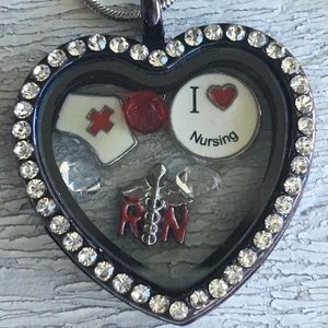 Heart shaped Chocolate Nursing Memory Locket